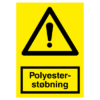 polyester stobning advarselsskilte A339 p